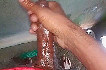 Gay Step daddy Oil Massage In Bathroom Mastrubation