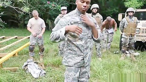 Gay military gangbang and sex army ass Jungle pound fest