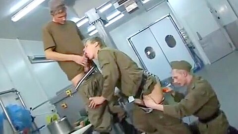 Gay military twinks have sex