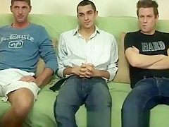 Gay sexy boys wearing white socks I had them all trio take a seat on