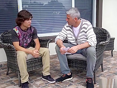 Gay stepdad had a conversation with the boy next door