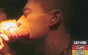 German amateur gay sucks gloryhole cock till facial