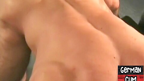 German gaydaddy barebacked in asshole by stud till cumshot