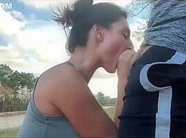 Gf Giving Amazing Head Sucks And Swallows In Outside