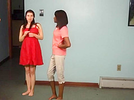 Giantess shrinking and squashing women