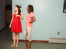 Giantess shrinking and squashing women