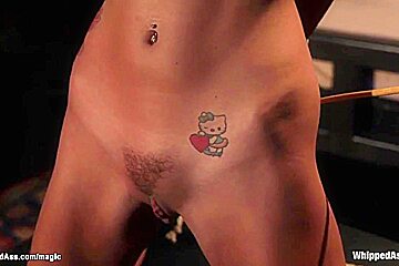 Ginger Lesbian Whipped In Bedroom