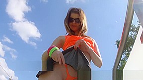 Give Me Pink Sweet girl riding a big dildo