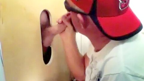 Gloryhole Fan Returns For Another Suck Off - GloryholeHookups
