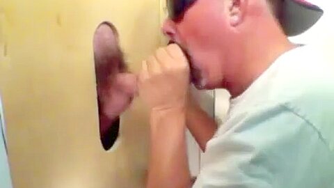 Gloryhole Fan Returns For Another Suck Off - GloryholeHookups