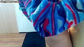Gloryhole bottom DILF fucked in asshole at home after BJ