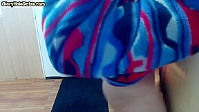Gloryhole bottom DILF fucked in asshole at home after BJ