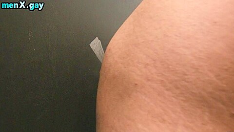Gloryhole loving studs in toilet 3some with facial ending