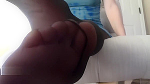Goddess nylon foot domination