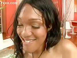 Gorgeous Dark Black Whore Is Receiving A Hard Large Penis