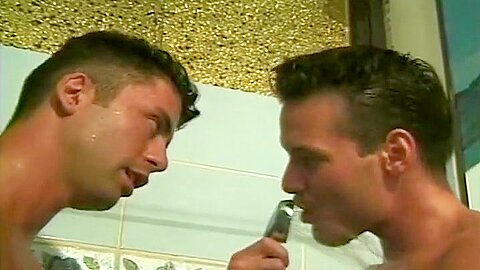 Gorgeous Euro Studs Fuck in Shower