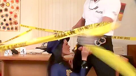 Gorgeous Police Woman Getting Her Tight Ass Stretched