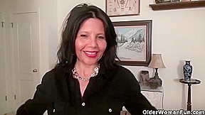 Gorgeous, big titted mifs, Sheila, April and Anna are often masturbating while alone at home