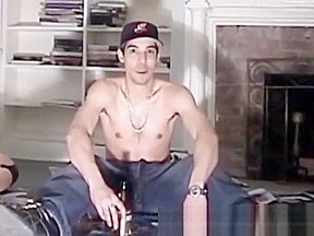 Gorgeous tough guy stuffs his fat cock into his sex doll