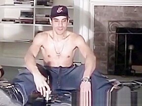 Gorgeous tough guy stuffs his fat cock into his sex doll