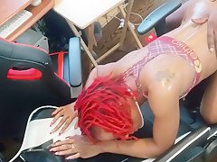 Got Horny Uploading More Content  Deepthroat Sloppy Head From A Fun Red Dread Head  Slimthick