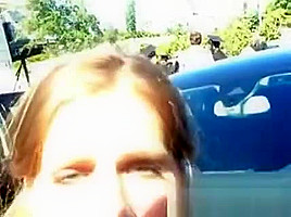 Graduation Slut Sucking And Fucking In Parking Lot