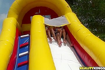 Group fun in the water attraction
