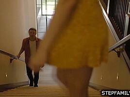 Guy pussy licking then fucking stepbros hot big tits wife