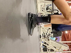Gym big booty candid