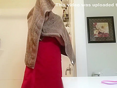 HD Blond GF Bathroom Shower Spy Sexy Small Tits Milf 3-26