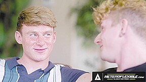 HETEROFLEXIBLE - Redhead Jock Eric Charming Passionately Fucks New Lonely Twink Neighbor Max Lorde