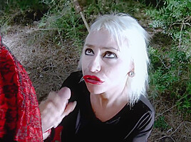 Halloween Threesome In The Woods With Busty Spanish Milf - Terry Kemaco And Gina Snake