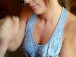 Handjob In Glasses Cum Swallow