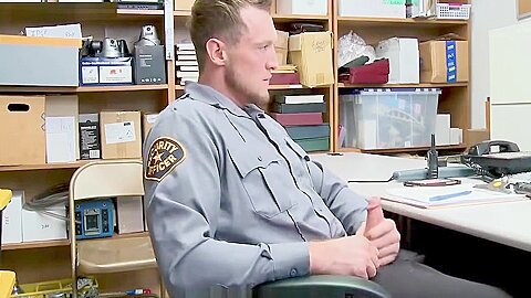 Handsome Boy Fucked By A Pervy Loss Prevention Officer For Thieft