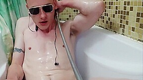 Handsome teen 18+ Jerk Off In Bathroom