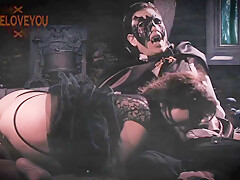 Happy Vampire! Blowjob Cum In Mouth And Facial Cumshot For His Witch During Halloween Party
