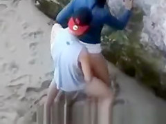 Hard fuck on beach