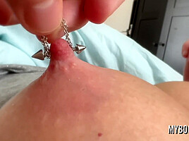 He Play With Big Tits Milf And Pierced Nipples