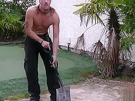 He doggy-fucks blonde plumper after blowjob