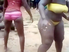 Her ass is pretty fat, yet she dances like crazy