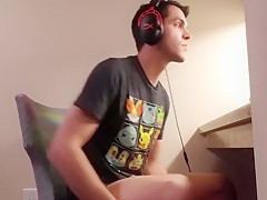 Home for Christmas - Quick Jerk Off Watching Porn with Family in Next Room