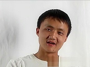Horny Asian guy gets his stiff prick sucked by an experienced blonde MILF