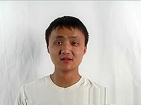 Horny Asian guy gets his stiff prick sucked by an experienced blonde MILF