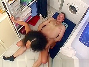 Horny Ebony Honey Enjoys Riding White Boner