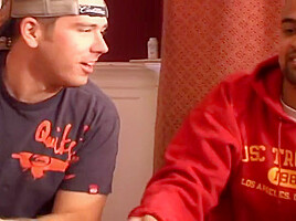 Horny Frat Guys Get Two Sweet Ass Coed Babes To Suck Twats And Fuck On Table