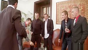Horny Gentlemen Gangbanging Two Curvy Vixens