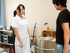 Horny Japanese chick Yuzuka Kinoshita in Exotic Nurse JAV video