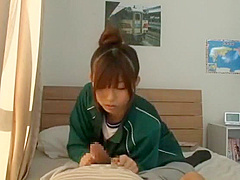 Horny Japanese whore Hikaru Ayami, Natsume Inagawa in Fabulous Blowjob, Handjobs JAV video