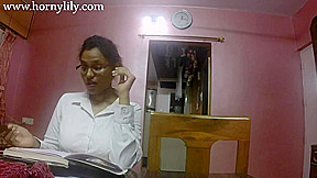 Horny Lily In Slutty Indian Secretary Gets Horny In The Office