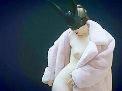 Horny Little Bunny Dances For You With A Butt Plug In Her Tight Ass - Super Close Up Of Wet Pussy